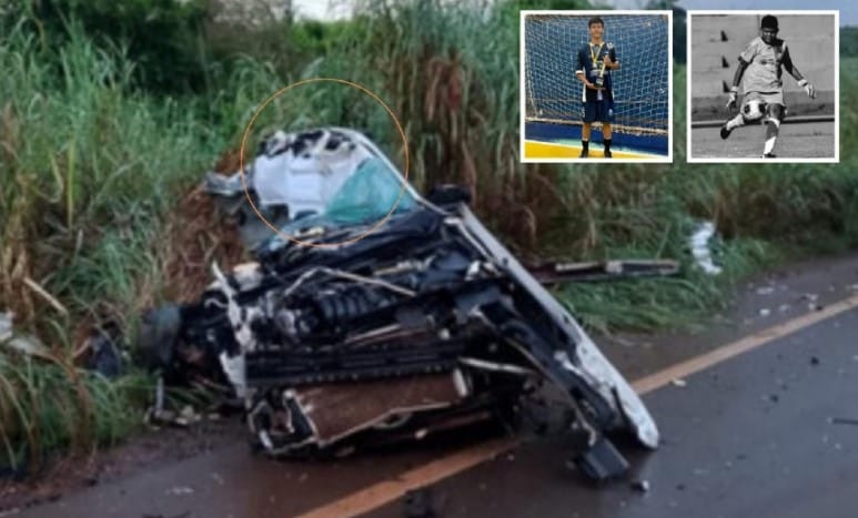 Filho de vereador de 14 anos e amigo de 15 morrem em colisão entre Corolla e carreta na MT-170