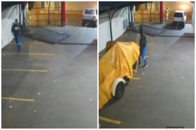 Vídeo mostra bandidos invadindo loja e furtando jet ski avaliado em R$ 62 mil