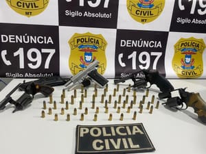 Integrantes de facções criminosas são presos com armas e munições em MT