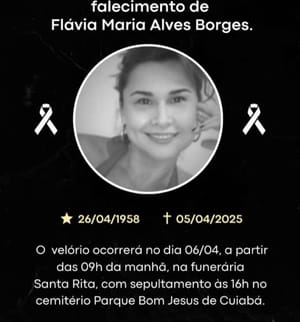 Advogada e esposa de ex-vereador morre aos 66 anos em Cuiabá