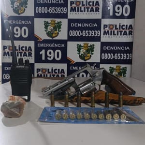 Polícia Militar prende homem revólver e munições em Vila Bela da Santíssima Trindade
