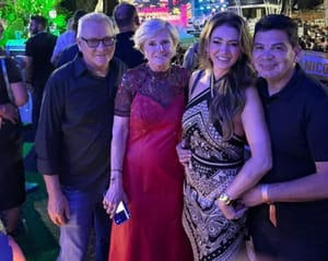 Margareth Buzetti e Cidinho Santos prestigiam show de Michel Teló em Cuiabá